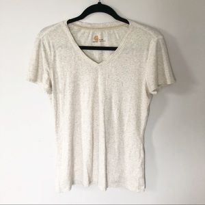 Carhartt cream heathered t shirt size small